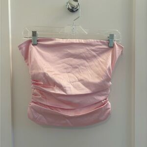 BEGINNING BOUTIQUE demetra satin tube top size 4 NWT